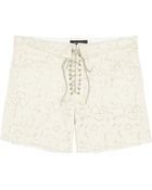 Isabel Marant Iza Embroidered Denim Shorts - Lyst