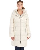 DKNY Hooded Down Coat - Lyst