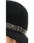 Rag & Bone Wide Brim Fedora - Black - Lyst