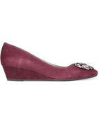 Adrienne Vittadini Palm Beach Wedge Pumps - Lyst