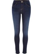 River Island Dark Wash Amelie Superskinny Jeans - Lyst