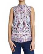 Etro Smanicato Seta Stampa Cachemire - Lyst