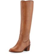 Sam Edelman Loren Leather Knee Boot - Lyst