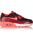 Nike Air Max 1 Mesh And Snake-Effect Leather Sneakers - Lyst