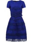 Oscar de la Renta Tiered Dress - Lyst