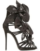 Giuseppe Zanotti 120Mm Silk Satin & Python Sandals - Lyst