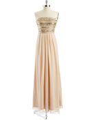 Aidan Mattox Beaded Empire Gown - Lyst