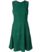 Oscar de la Renta Patterned Dress - Lyst