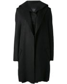 Lanvin Black Mohair Wool Coat - Lyst
