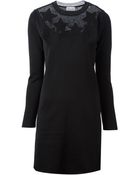 RED Valentino Star Patch Sweater Dress - Lyst