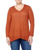 Eileen Fisher Wool Long-Sleeve Tunic, Rust - Lyst