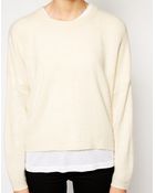 Monki Drop Sleeve Crew Neck Sweater - Lyst