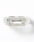 Ann Taylor Modern Classic Pave Bangle - Lyst