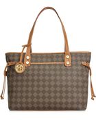 Marc Fisher Checkmate Large Tote - Lyst