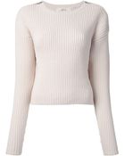 Vanessa Bruno Athé Zip Shoulder Sweater - Lyst