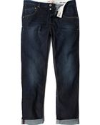 River Island Dark Wash Chester Tapered Jeans - Lyst