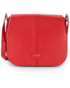 Furla Manola Pebbled Leather Messenger Bag - Lyst
