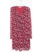 Mango Flower Print Dress - Lyst