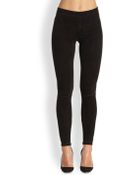 Vince Suede Zip Leggings - Lyst
