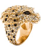 Saint Laurent Lion Ring - Lyst