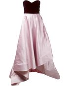 Oscar de la Renta Velvet Flare Dress - Lyst