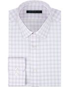 John Varvatos Plaid Check Dress Shirt - Lyst