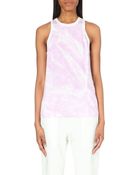 Helmut Lang Terrene Printed Silk Top - Lyst