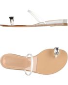 Casadei Thong Sandal - Lyst