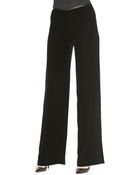 Armani Velvet Wide-Leg Pants - Lyst