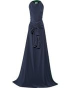 Vionnet Draped Two-Tone Silk Crepe De Chine Gown - Lyst