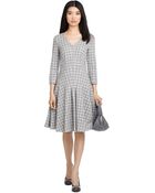Brooks Brothers Wool Dress - Lyst