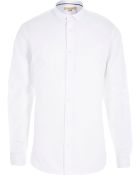 River Island White Long Sleeve Shirt - Lyst