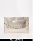 French Connection Nienke Metallic Pouch Bag - Lyst