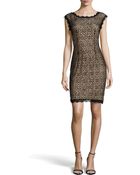 Halston Heritage Sequin Lace Sheath Dress - Lyst