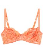 Deborah Marquit Persian Flowers Lace Demicup Bra - Lyst