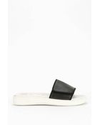 Jeffrey Campbell Enfiler Leather Slide Sandal - Lyst