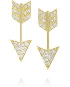 Anita Ko Arrow 18-Karat Gold Diamond Earrings - Lyst