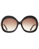 Balenciaga Oversized Round Sunglasses - Lyst