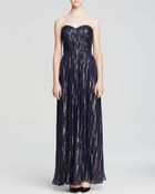 Laundry By Shelli Segal Gown - Strapless Metallic - Lyst