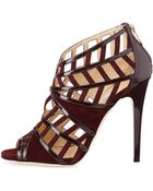Jimmy Choo Vector Strappy Peep Toe Sandal - Lyst