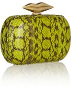 Diane von Furstenberg Flirty Elaphe Box Clutch - Lyst