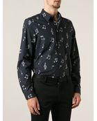 Paul Smith Musical Notes Pattern Shirt - Lyst