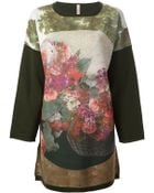 Antonio Marras Loose Fit Floral Print Dress - Lyst