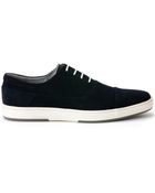 Calvin Klein Lawrence Cap Toe Suede Sneakers - Lyst