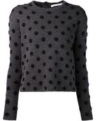 Thakoon Addition Polka Dot Print Sweater - Lyst