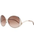 Roberto Cavalli Round Metal Sunglasses - Lyst