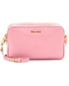 Miu Miu Leather Shoulder Bag - Lyst