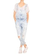 Current/Elliott The Ranch Hand Cotton Denim Overalls - Lyst