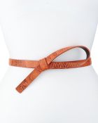 Nanette Lepore Loop Leather Skinny Belt - Lyst