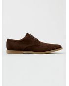 Topman Brown Trigger Desert Shoes - Lyst